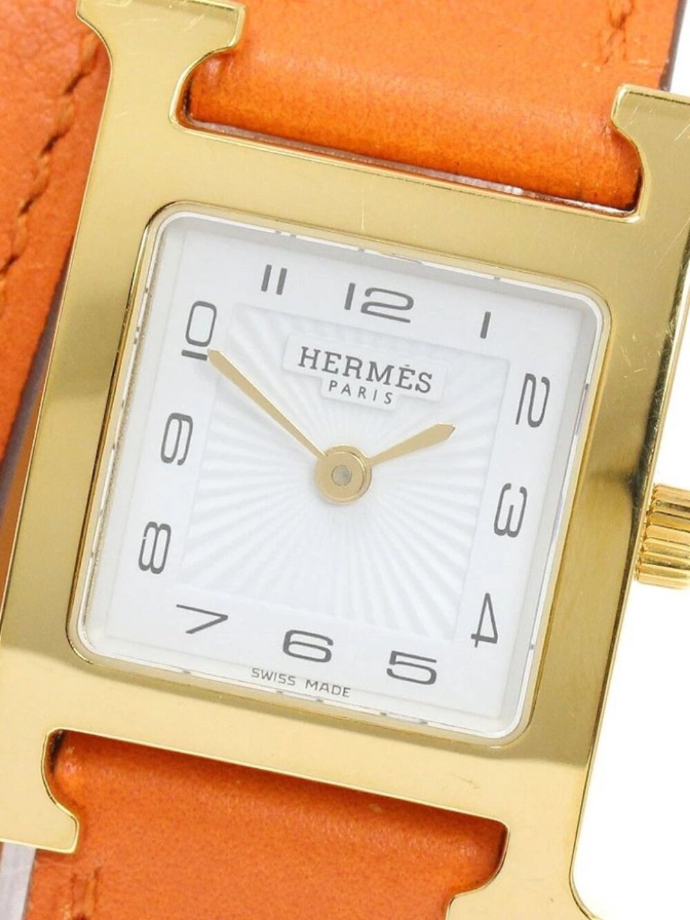 HERMES H watch HH1.201 Double Tour white Dial Quartz Ladies Watch_950153